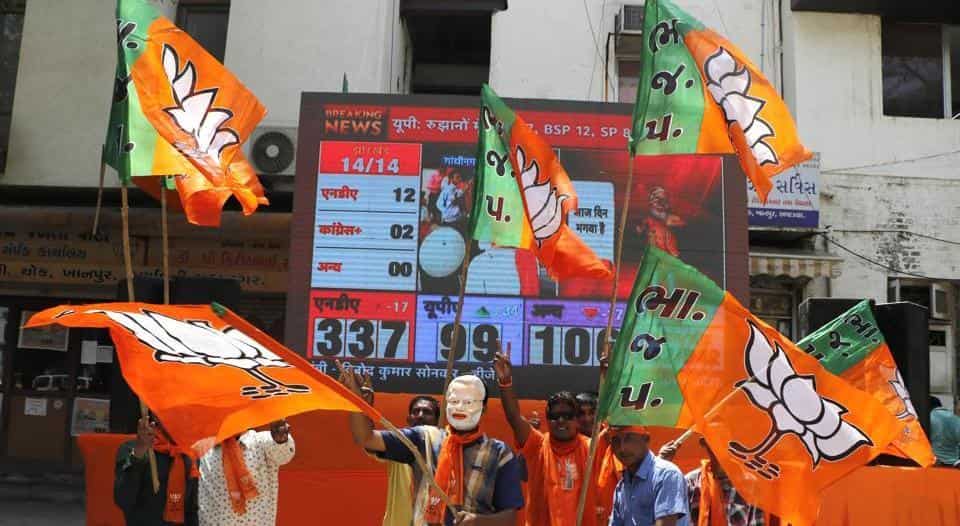 The ruling BJP is leading in all the seven seats.